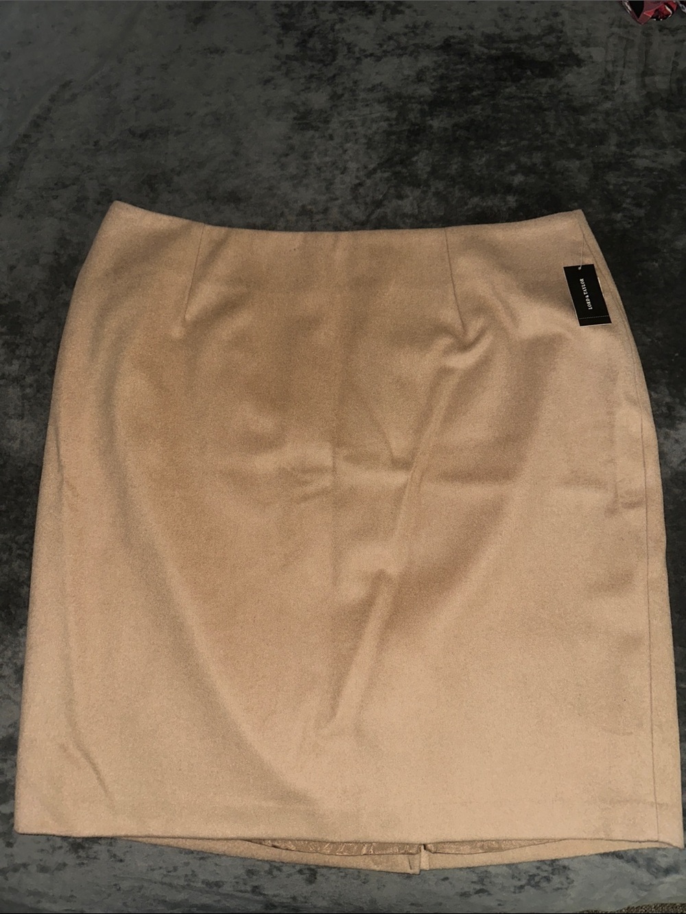 Lord & Taylor Camel Pencil Skirt